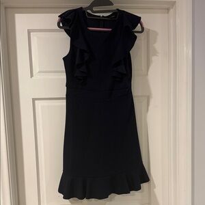 Elegant Black Ruffle Dress